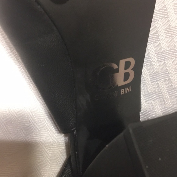 GIANNI BINI Black Slingback Heels - Picture 7 of 9
